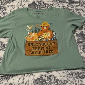 Modern Lux Forest Green Wildlife Tee